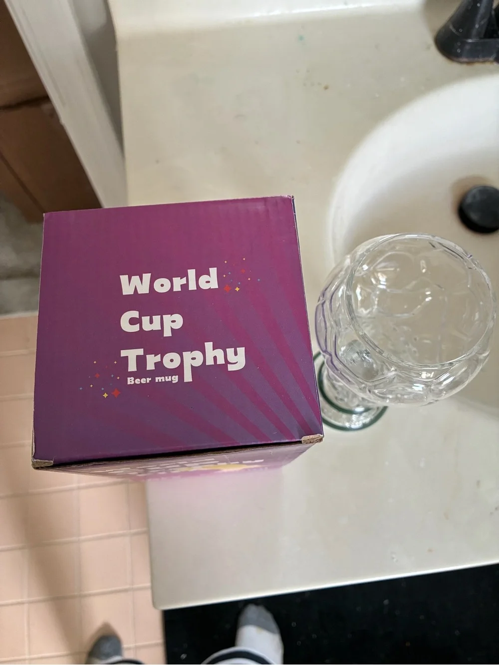 World Cup Trophy Beer Mug - 500ml - New in Box - $20